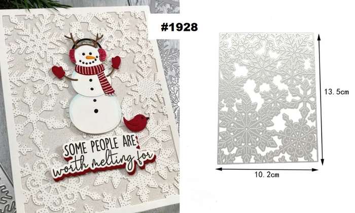 Cuttlebug - Die - Snowflake Background - card-making / Scrapbooking