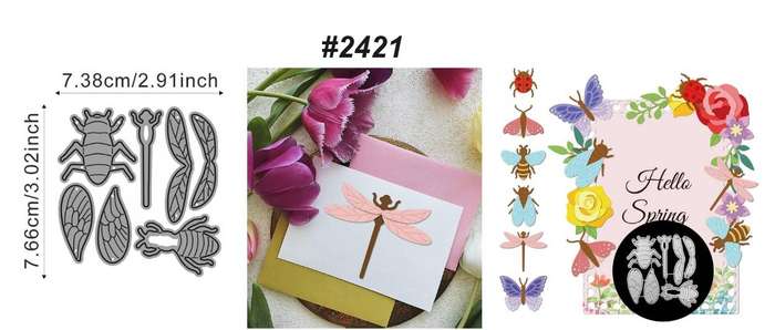 Cuttlebug - Die - Hello Spring - Card-making Craft-making Scrapbooking