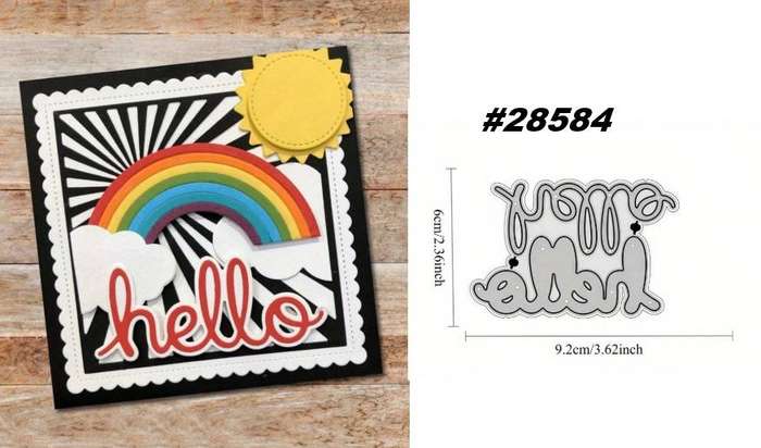 Cuttlebug - Die - Hello - Card-making / Craft-making