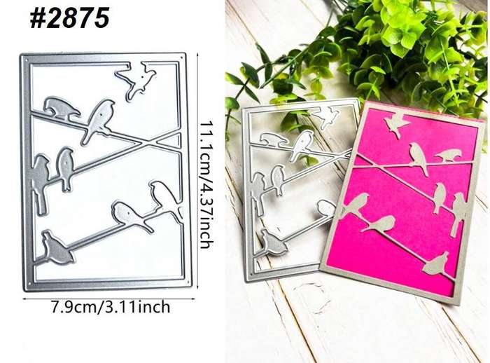 Cuttlebug - Die - Bush Telegram- Birds -  Card-making Craft-making Scrapbooking