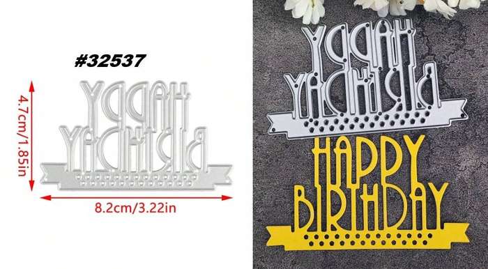 Cuttlebug - Die - Happy Birthday - cardmaking