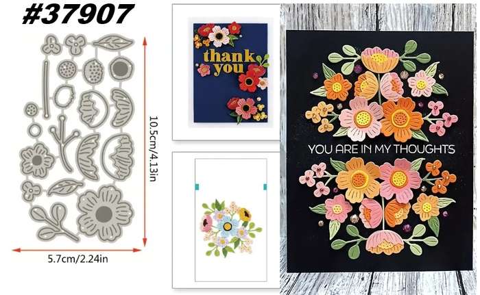 Cuttlebug - Die - Petal Poetry - Card-making / Craft-making