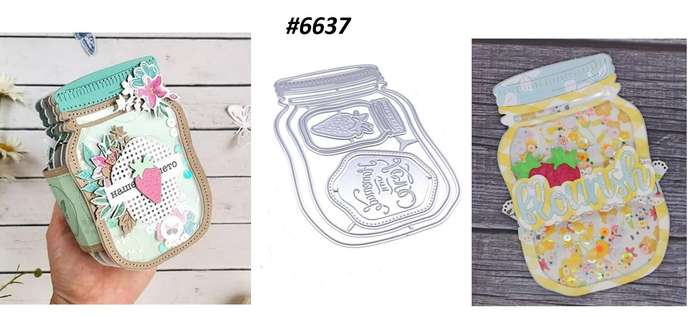 Cuttlebug - Die - Consol Jar  - Card-making / Craft-making