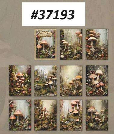 Scrapbooking - Card making - Junk journaling - Woodland Whispers- postcard size