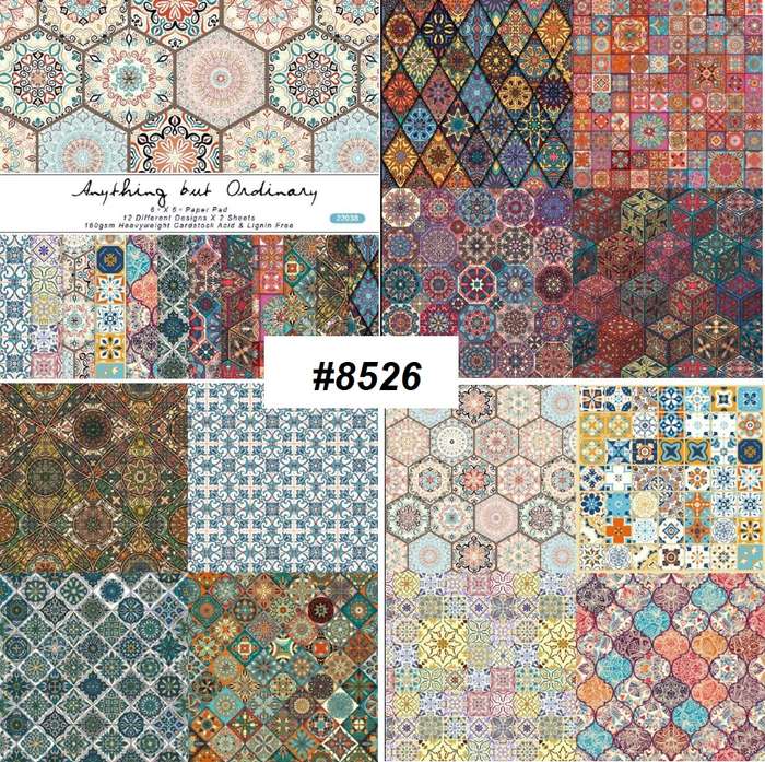 Scrapbook Paper Pad - Morocco Memories - 6 x 6 inch - 24 sheets