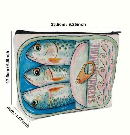Craft supplies /  Scrapbooking supplies - Pencil case - Funny Sardine tin