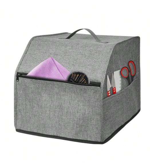 Sewing Machine Cover - Dustproof & Waterproof -  Grey - Overlocker