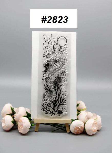 Clear stamps  - Seahorse  - Card-making / card-making supplies / Stamping tools