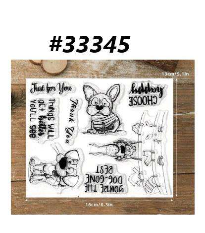 Clear Stamps for Card Making - Acrylic Stamp Set - Scrapbooking & Journaling - Choose Happy