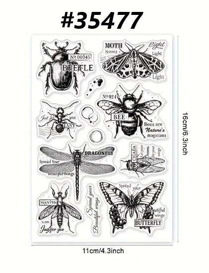 Clear Stamps for Card Making - Acrylic Stamp Set - Scrapbooking & Journaling - Garden Critters