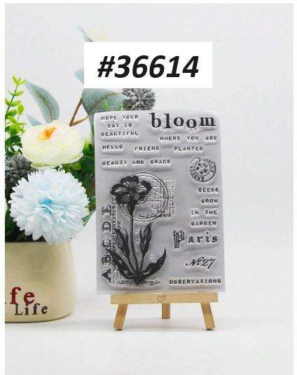 Clear stamps for card making - Stamp -  Bloom