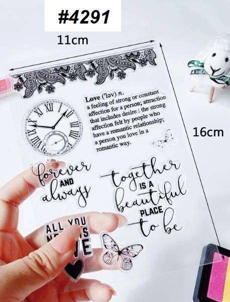 Card-making / Stamping / Mixed Media - Stamp -All you need is love