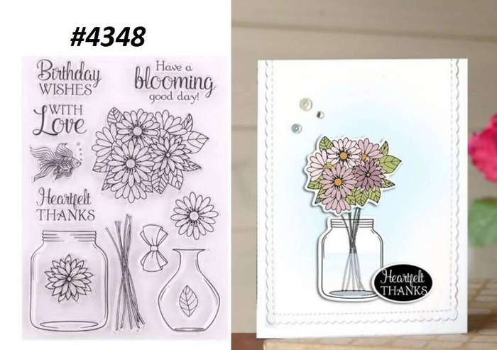 Card-making / Stamping / Mixed Media - Stamp - Blooming day