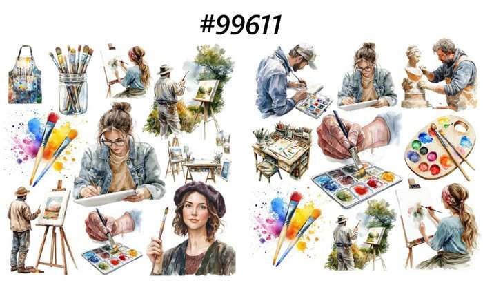 Scrapbooking supplies / Scrapbooking embellishment - The Artist