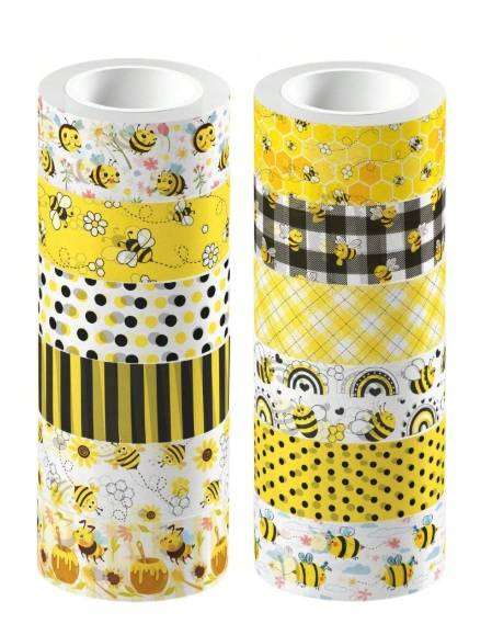 Washi Tape - Bee Happy - 12 rolls