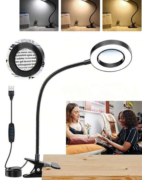 Led Magnifying clip on lamp