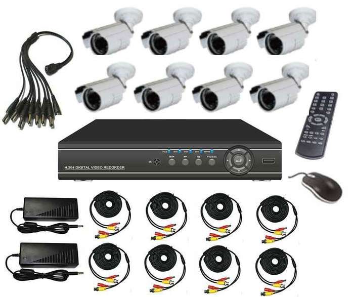 BT 8 Camera CCTV Security Recording System-Internet & 3G