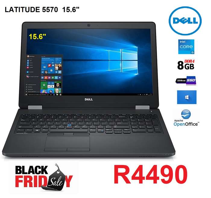 Dell LAPTOP Latitude  E5570 i5 -8gb -256 SSD 15" LCD+CHARGER