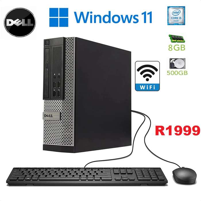 Dell OptiPlex 7010 Windows 11 Pro SFF Desktop Computer with an Intel Quad Core i5 CPU 8GB RAM 500GB
