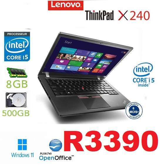 Lenovo ThinkPad X240 core i5 - Ultrabook Laptop (Refurbished) windows 11