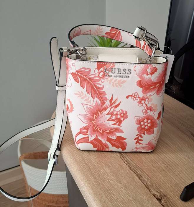 Guess Bolsa orange floral Mini bag
