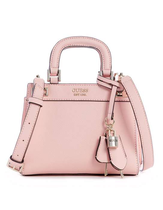 Guess Mini Katy Pink top handle bag