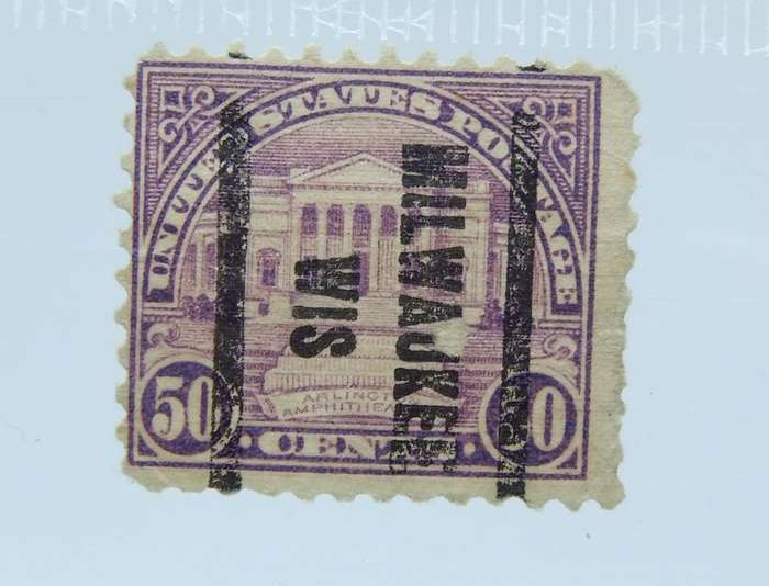 UNDER R100 -Antique / Vintage postage stamp - 50 Cents U.S.Postage
