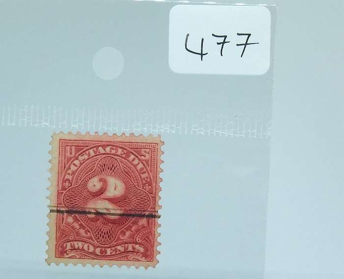 UNDER R100 -Antique / Vintage postage stamp - US Postage due 2 cents