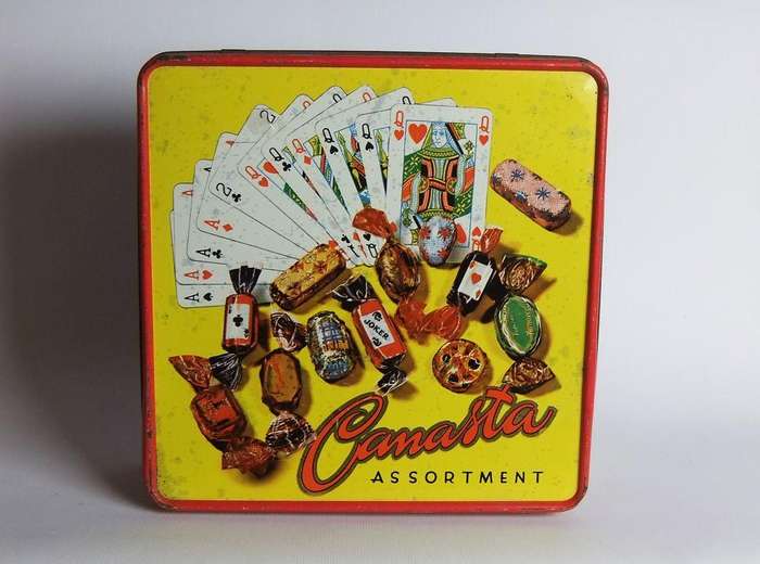 UNDER R100 - Vintage tin - Canasta assorted sweets