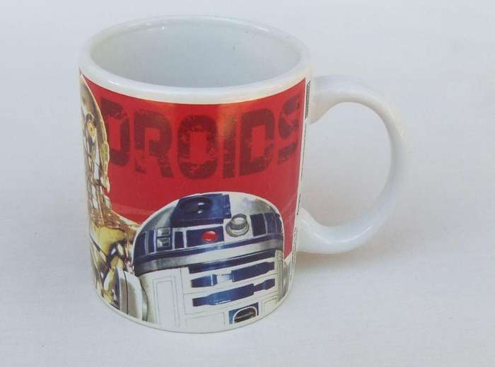 A vintage collectable Star Wars theme coffee mug