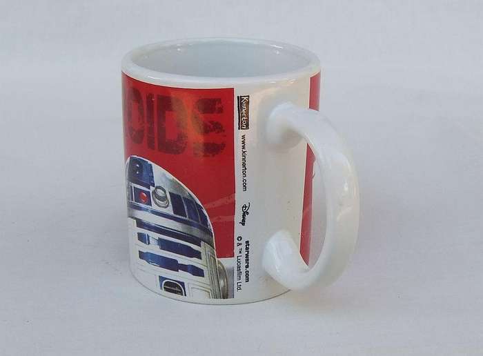 A vintage collectable Star Wars theme coffee mug