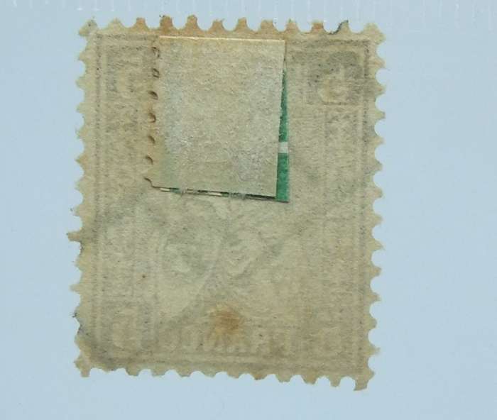 UNDER R100 -Antique / Vintage postage stamp - Helvetia / Switzerland 5 Franco