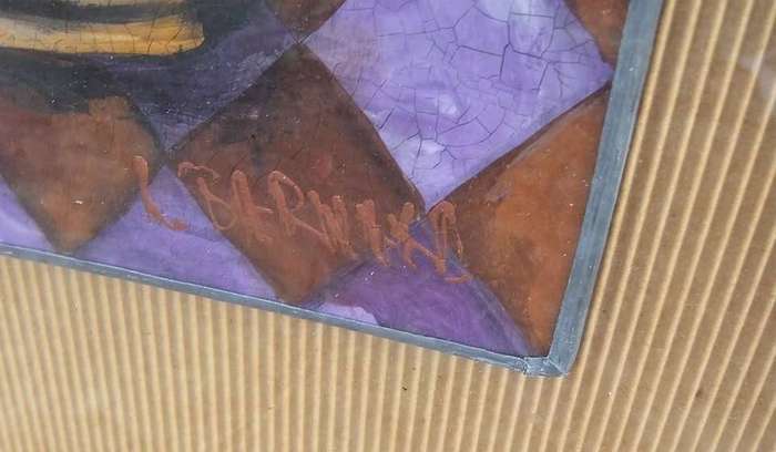 An original painting by SA artist Lynette Barnard - Collection only due to glass
