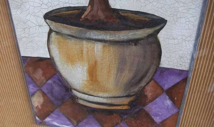 An original painting by SA artist Lynette Barnard - Collection only due to glass