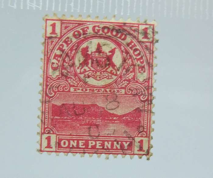 UNDER R100 -Antique / Vintage postage stamp - Cape of Good Hope 1 penny