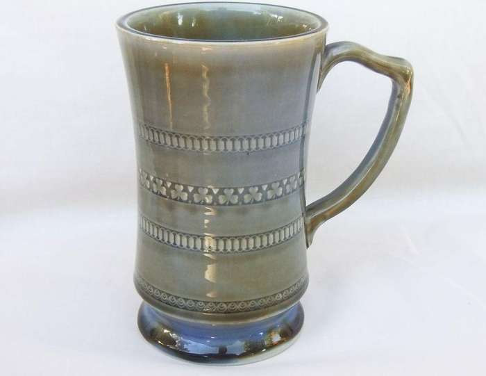 A heavy quality vintage Irish porcelain jug with clover motif