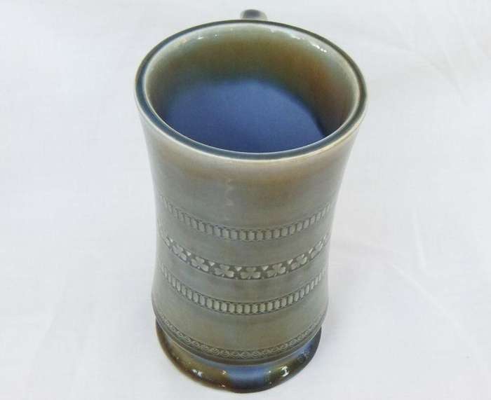 A heavy quality vintage Irish porcelain jug with clover motif