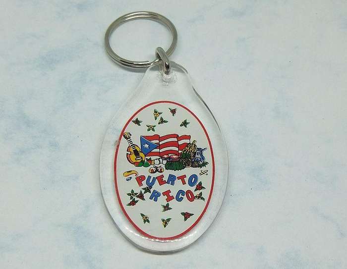 UNDER R100 - Vintage Keyring - Puerto Rico