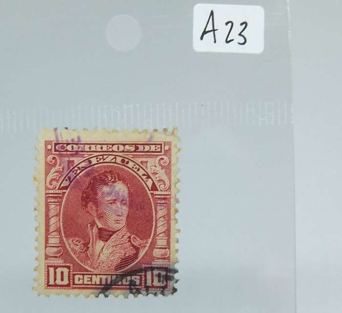 UNDER R100 -Antique / Vintage postage stamp - Venezuela 10 centimos