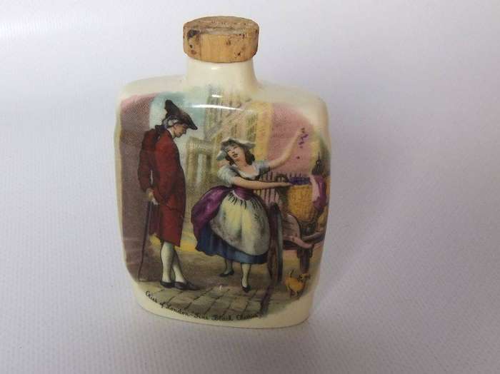 UNDER R100 - Collectable - A vintage miniature porcelain brandy decanter in the shape of a barrel
