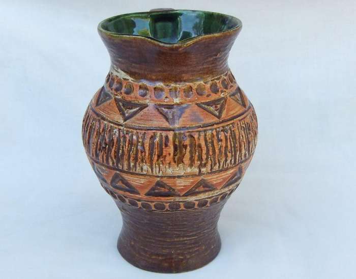 A high value vintage mid-century jug by Bay pottery made in West-Germany