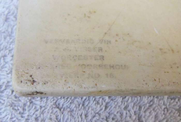 An early 20th century Ivorex plaque commemorating victims of Boer war concentration camps