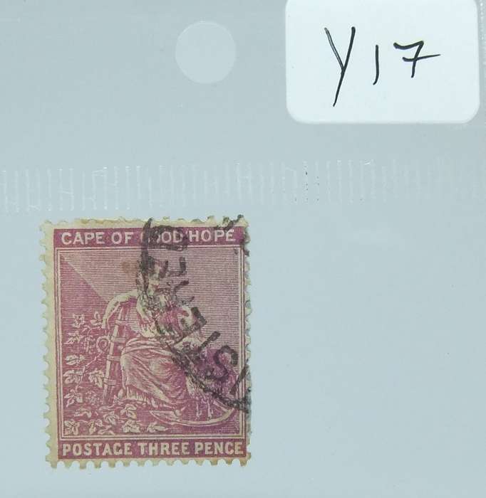 UNDER R100 -Antique / Vintage postage stamp - Cape of Good Hope 3 pence