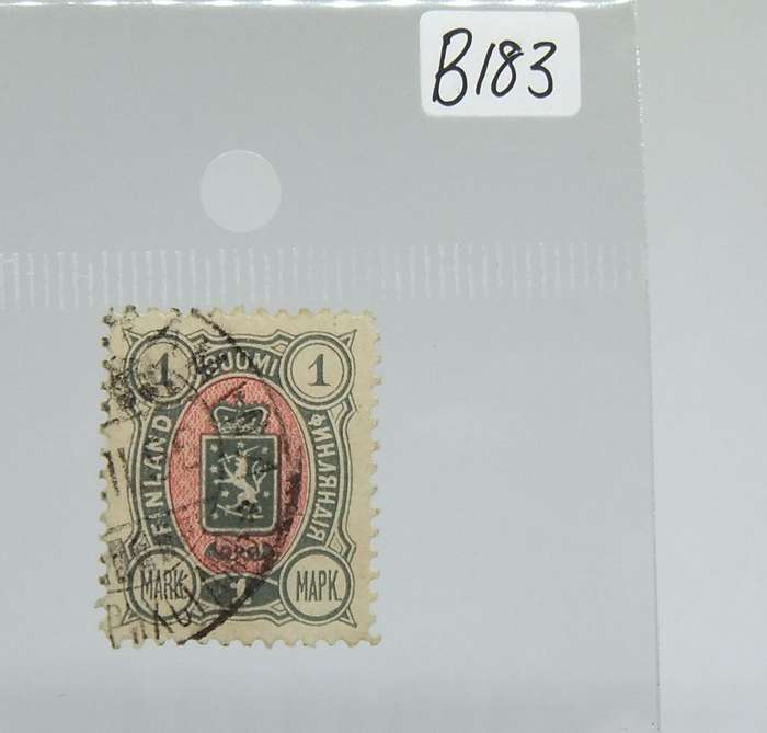 UNDER R100 -Antique / Vintage postage stamp - Finland 1 Mark