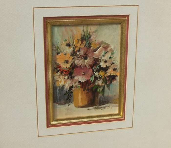 Two original professionally framed oil on board paintings by well known SA artist Jan Dingemans