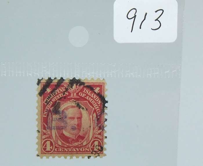 UNDER R100 -Antique / Vintage postage stamp - 4 Centavos - Philippine Islands - U.S.A