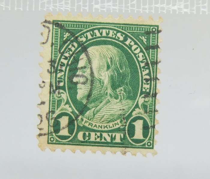 UNDER R100 -Antique / Vintage postage stamp - US Postage 1 cent