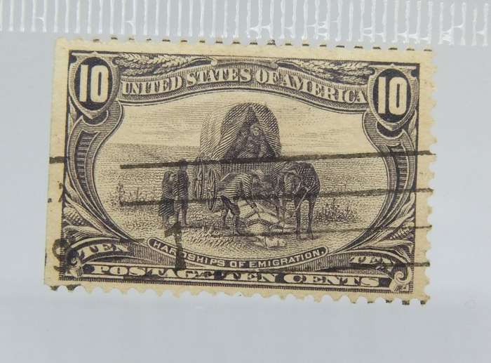 UNDER R100 -Antique / Vintage postage stamp - USA 10 cents