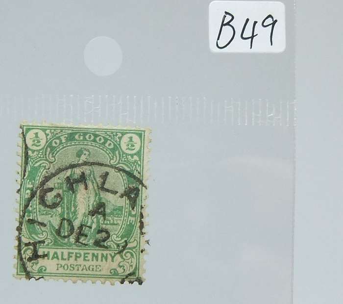 UNDER R100 -Antique / Vintage postage stamp - Cape of Good Hope half penny