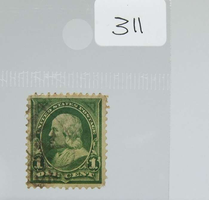 UNDER R100 -Antique / Vintage postage stamp - USA 1 Cent